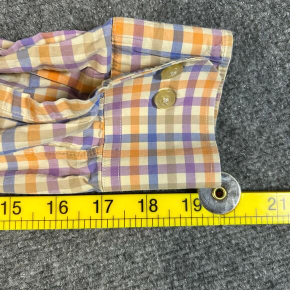 Scott Barber Collar Button Down Shirt 100% Cotton Size M - Picture 7 of 7